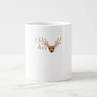 Oh Deer Artistic Style  Giant Coffee Mug
