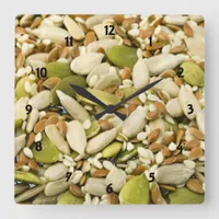 Pumpkin and Mixed Seeds Clock