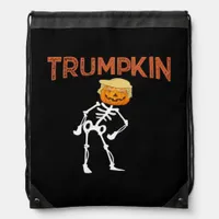 Trumpkin Halloween Funny Classic Drawstring Bag