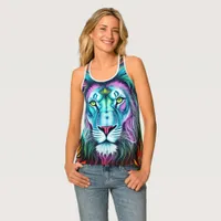 Neon Lion-Inspired Tank Top Collection