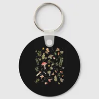 Cottagecore Mushroom Aesthetic Academia Goblincore Keychain