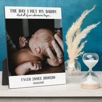 First Father's Day Keepsake Photo Plaque