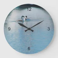 Clock - Western Grebe in Harbor