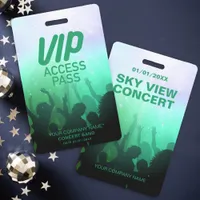 Blue VIP All Access Concert Badge