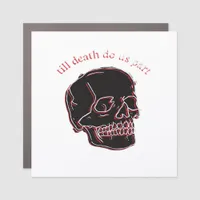 Till Death Do Us Part - Glitch Skull With Funny Te Car Magnet