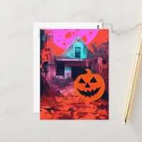 Retro Halloween Postcard