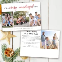 Photo Christmas Card | Crazy Wonderful Life