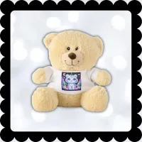 Cute Kids Holographic White Tiger | Teddy Bear