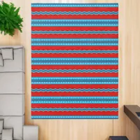 Southwest River Canyon Red Turquoise 9ft x 12ft Rug