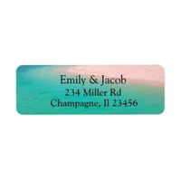 Sandy Beach Shore Return Address Labels