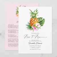 Tropical Getaway Miss to Mrs Bachelorette Weekend Invitation