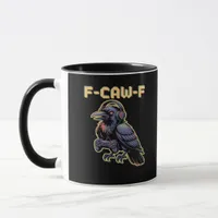 F-Caw-F Gaming Raven With Headphones - Edgy Stream Mug