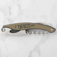 I Love Camouflage Green Brown | Waiter's Corkscrew