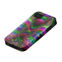 Psychedelic Rainbow LoveHearts CaseMate iPhone 4 Case For The iPhone 4