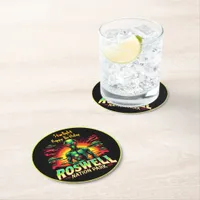 Uncover Alien Mysteries in Roswell! Round Paper Coaster