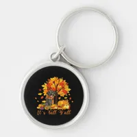 It’s Fall Y’all Halloween Autumn Retro Graphic Keychain