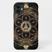 Organic Bohemian Peace Flower iPhone 11 Case