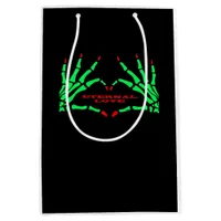 Skeleton Hands - Funny Halloween Medium Gift Bag