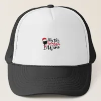 Christmas Lines Abstract Merchandise Trucker Hat