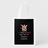 No Kings We the People Freedom Classic Style Grocery Bag