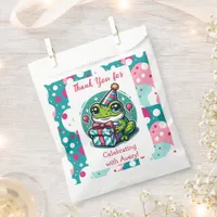 Thank You Frog Themed Girl's Birthday Favor Bag
