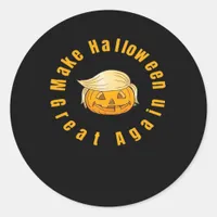 Make Halloween Great Again Trumpkin Classic Classic Round Sticker