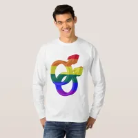 Male Couple Pride Symbols Rainbow Flag T-Shirt