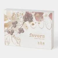 Golden Autumn Berry Wedding Favors ID655 Wooden Box Sign