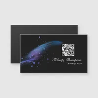 Galaxy Faux Glitter QR Code