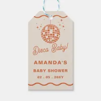 Disco Baby Retro Groovy Disco Baby Shower Gift Tags