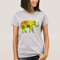Pretty Colorful Artsy Elephant Shirt