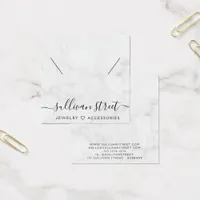 Elegant Marble Necklace Display Card