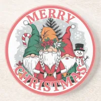 Christmas Gnomes Coaster