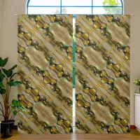 Ancient Egyptian Cat Goddess Bastet AI Art Blackout Curtains