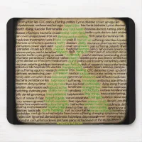 Lyme Disease Feelings Poster, Denied, Ignored Mouse Pad