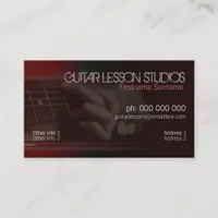 GUITAR Music Lessons Business Card