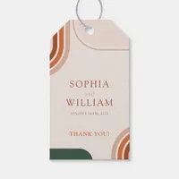 Abstract Arch Wedding Boho Thank You Tag