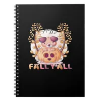 It’s Fall Y’all Pumpkin Halloween Cat Autumn Notebook