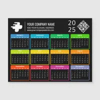 2025 Calendar Logo QR Code Modern Business Promo