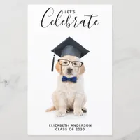 Budget Cute Puppy Graduate Graduation Invitation