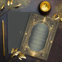 Glam Art Deco Wedding Rehearsal ID1033 Invitation