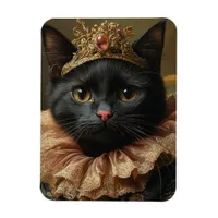 A Royal Black Cat Magnet