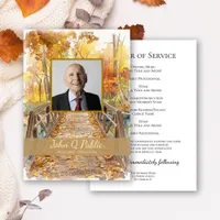 Fall Bridge Funeral Service Program