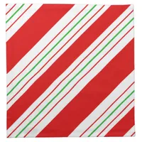 Christmas Candy Cane Stripes ID259 Napkin