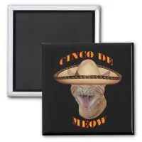 Cinco De Meow Cat Cinco De Mayo Mexico Magnet