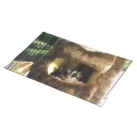 Sugar Glider in Furry Tree Truck Hanging Bed Placemat