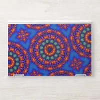 Light blue kaleidoscope HP laptop skin