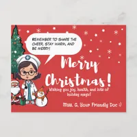 Pediatrician | Festive Christmas Greeting for Kids Holiday Postcard