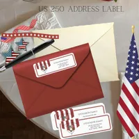 US 250 Anniversary We the People Patriotic Address Label