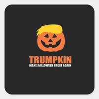 Halloween Trumpkin V2 Square Sticker